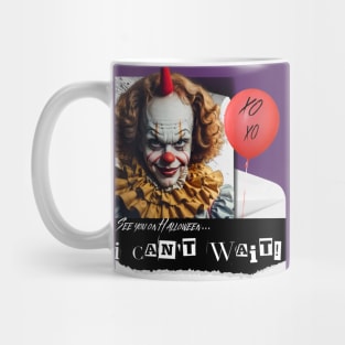 See you Halloween letter message IT clown Mug